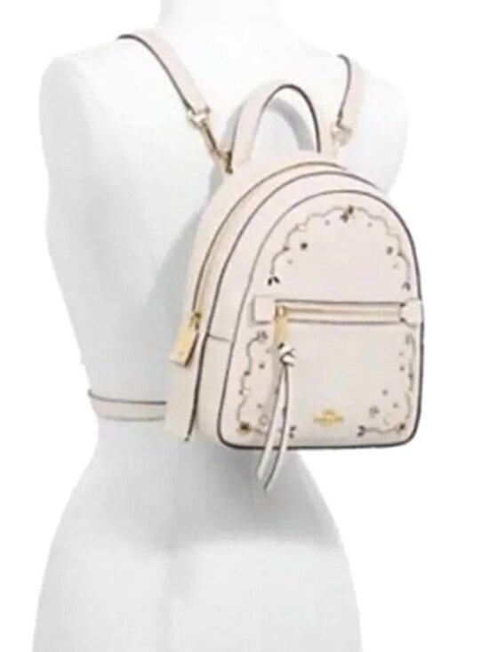 Coach Andi Stardust Crystal Rivets Small Backpack EUC